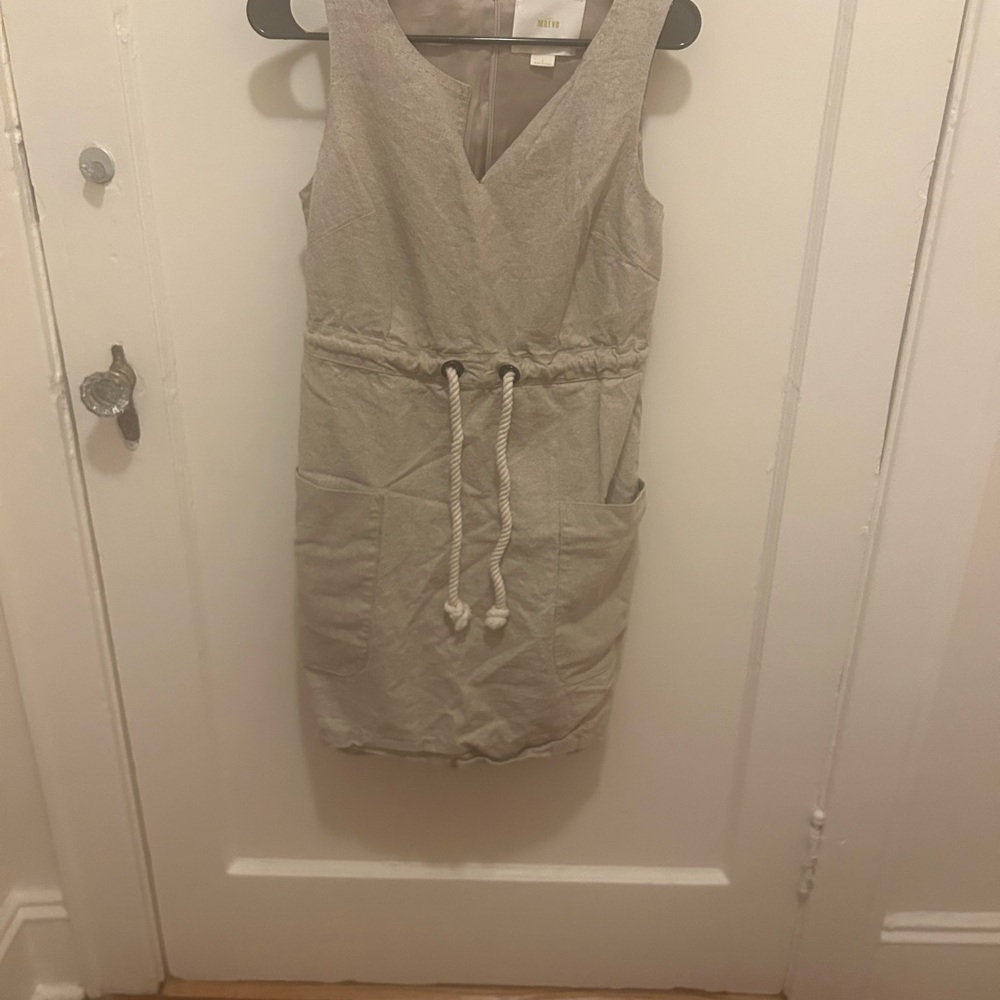 Anthropologie Maeve tan Sleeveless Dress size 2